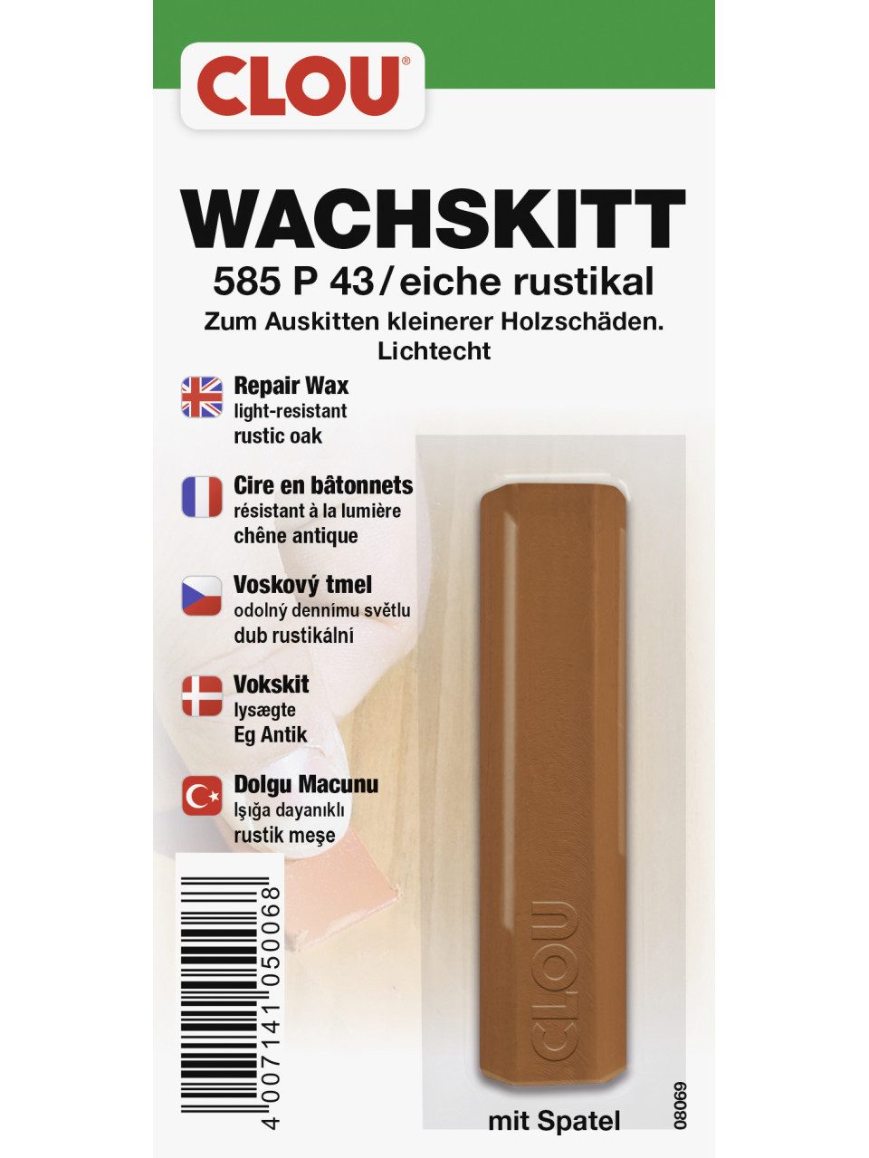 CLOU Holzlack Clou Wachskitt eiche rustikal