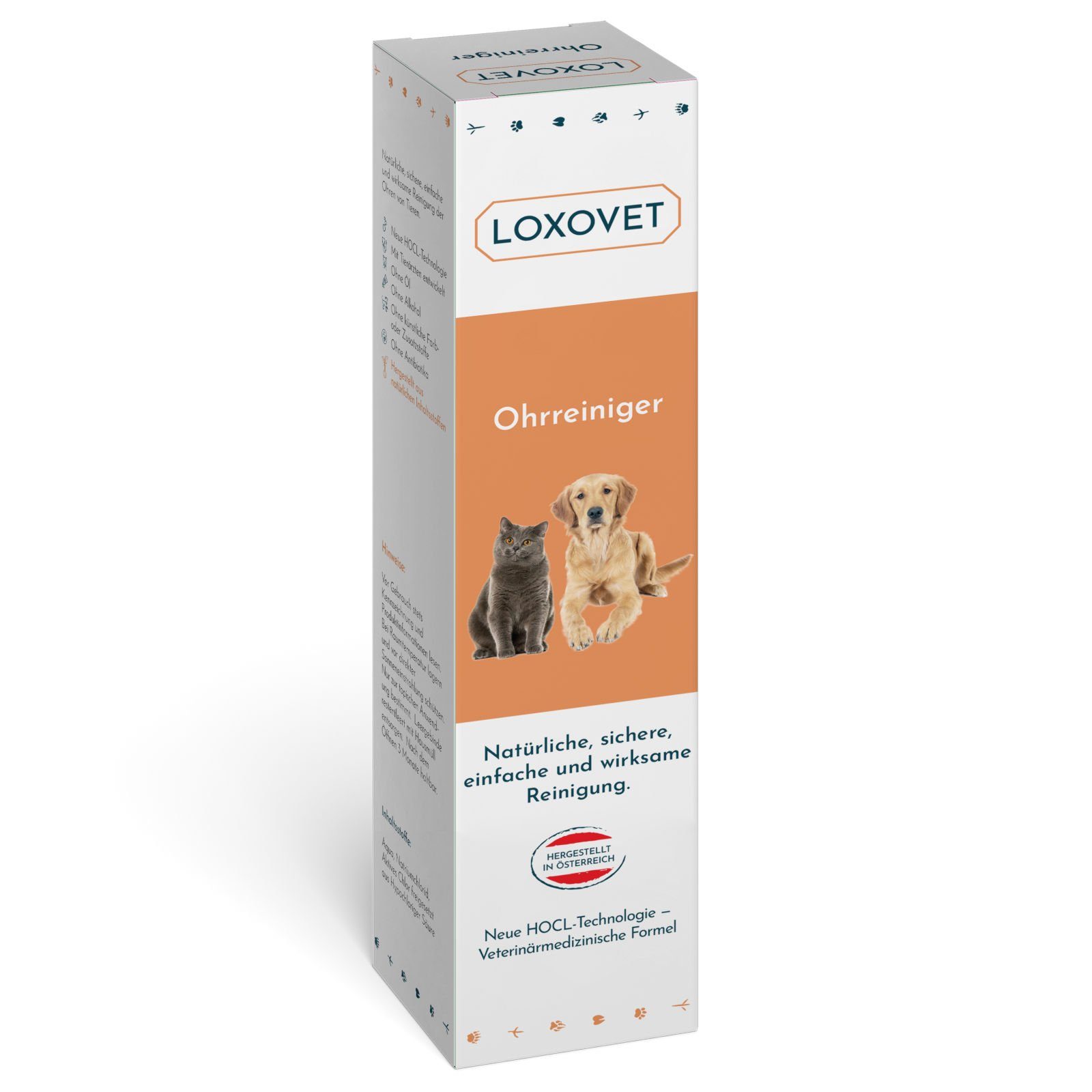 Loxovet Ohrenreiniger Ohrenreiniger 100 ml - für die Reinigung und Pflege  der Ohrenpartie, Für Hunde, Katzen und andere Haustiere