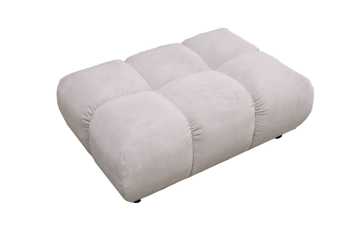 KAWOLA Hocker VIVIEN Luxuriöse Hockerbank - Bequem & Modern - Feincord, Eleganter Polsterhocker, Wohnzimmer, Rechteckig, 108x73 cm, Cord