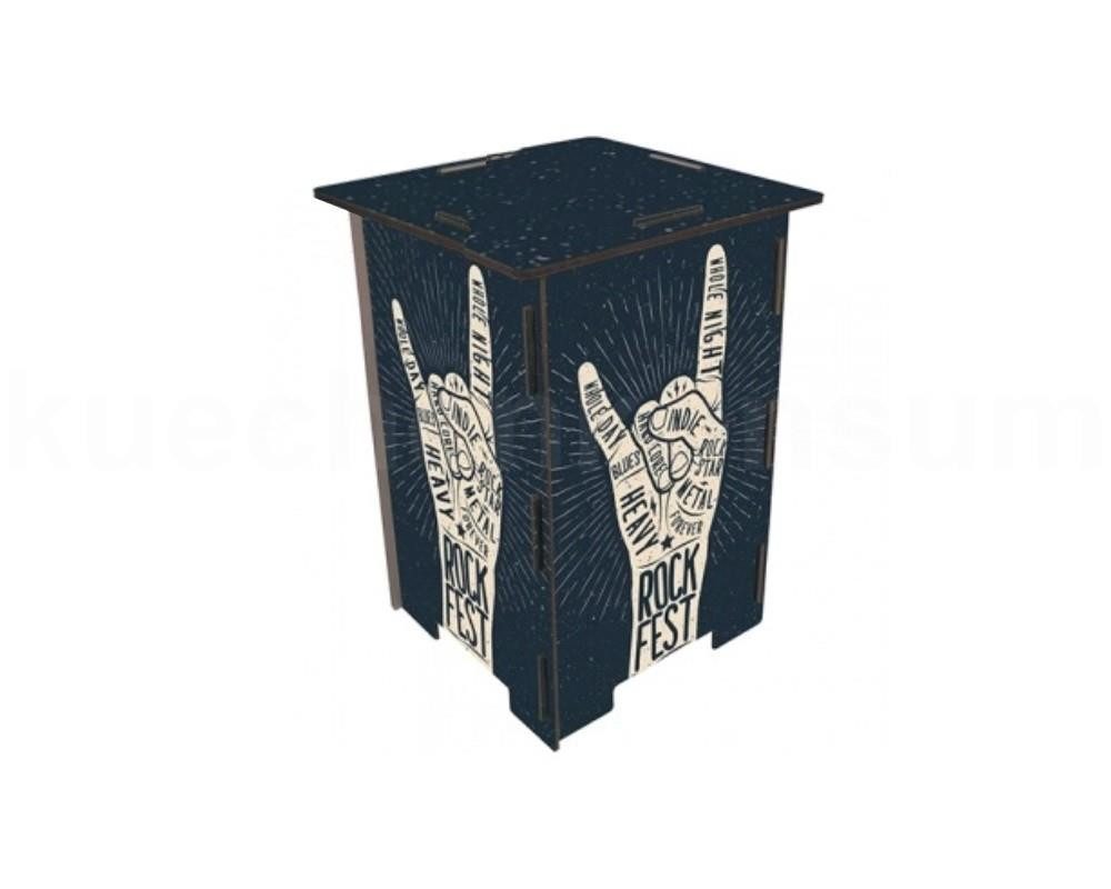 WERKHAUS® Hocker Werkhaus Photohocker SH8284 Heavy Rock Fest 295 x 295 x 420 mm