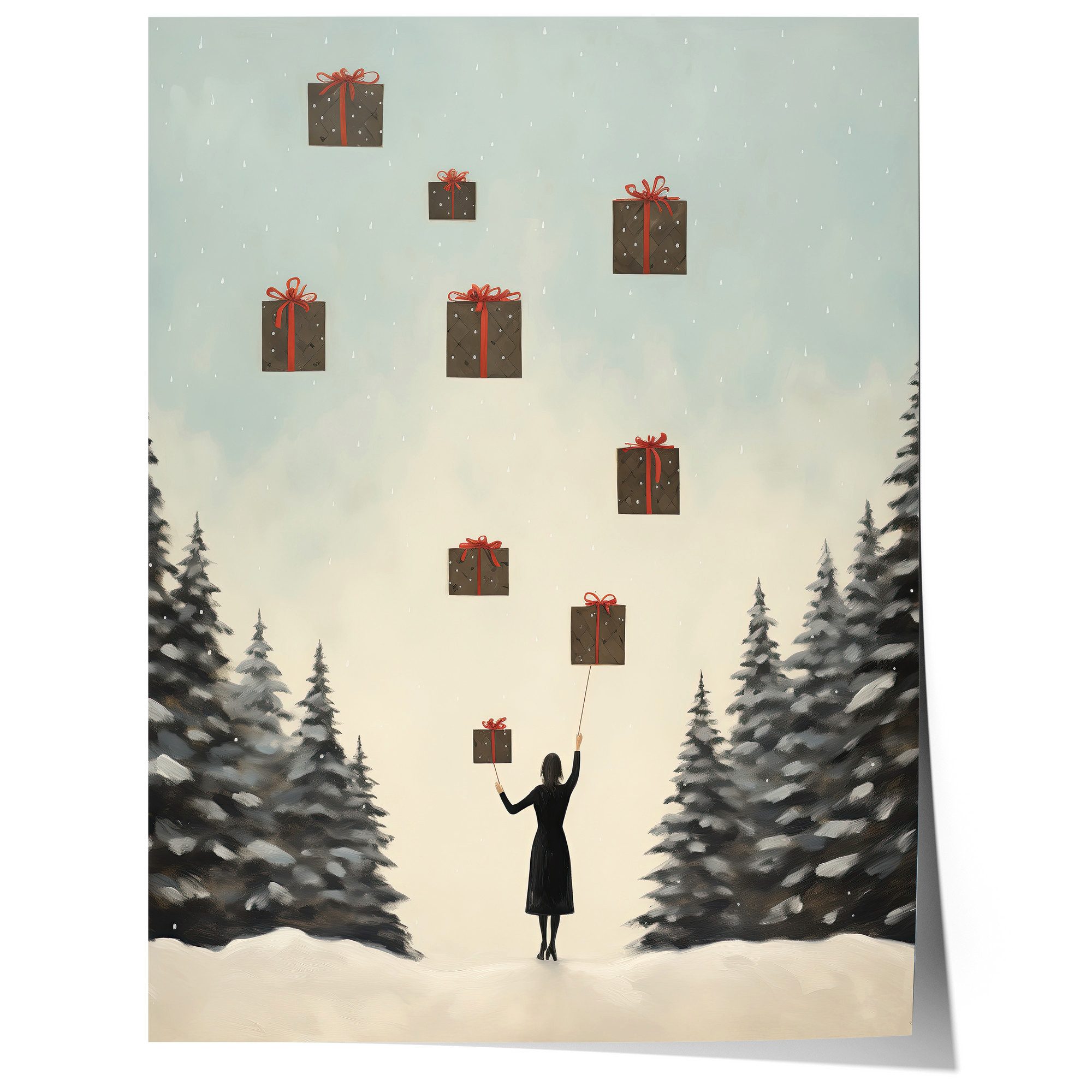 JUSTGOODMOOD Poster Geschenke · Magische Weihnachts Deko, (1 St), verschied günstig online kaufen