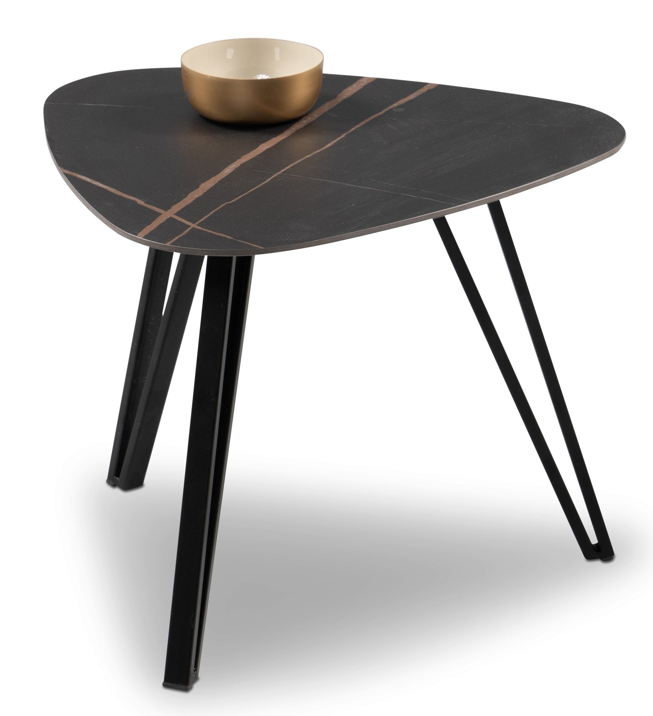 M2 Kollektion Couchtisch in schwarz / Keramik dunkel - 45x35x45 (BxHxT)