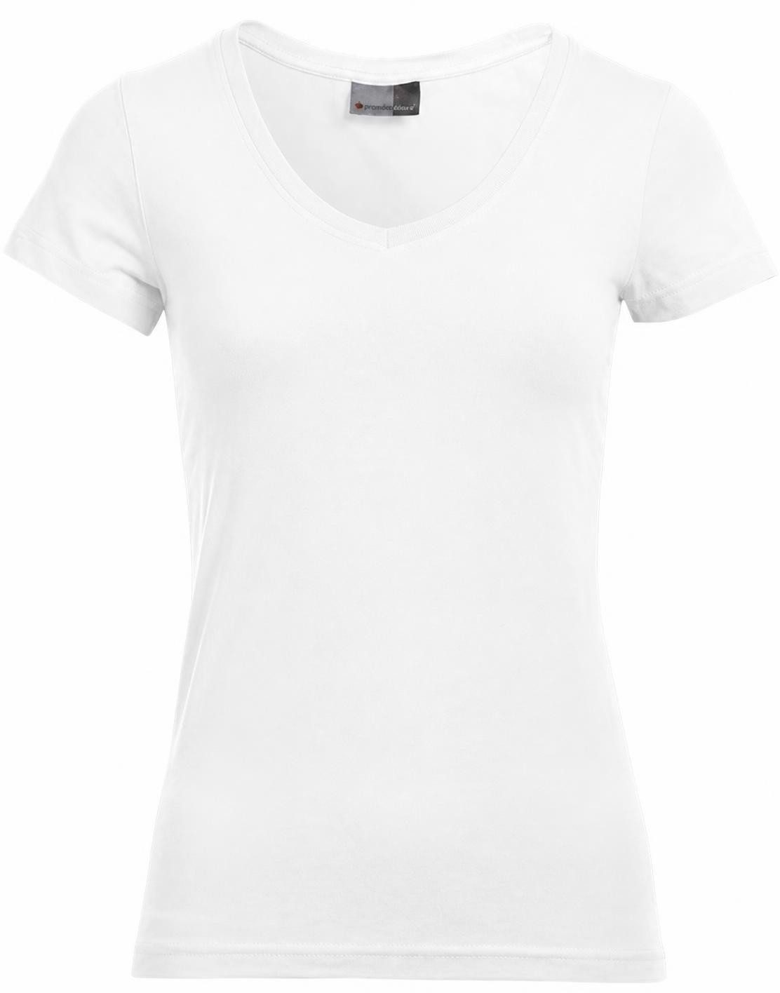 Promodoro V-Shirt Women´s Slim Fit V-Neck Damen T-Shirt