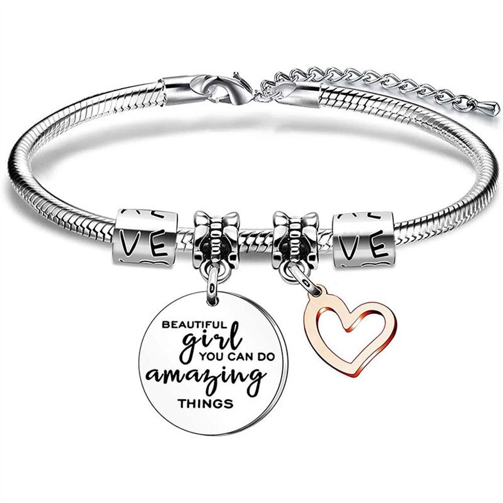 GLAMO Armband mit Gravur Armband Freundschaft Geschenk Armbänder
