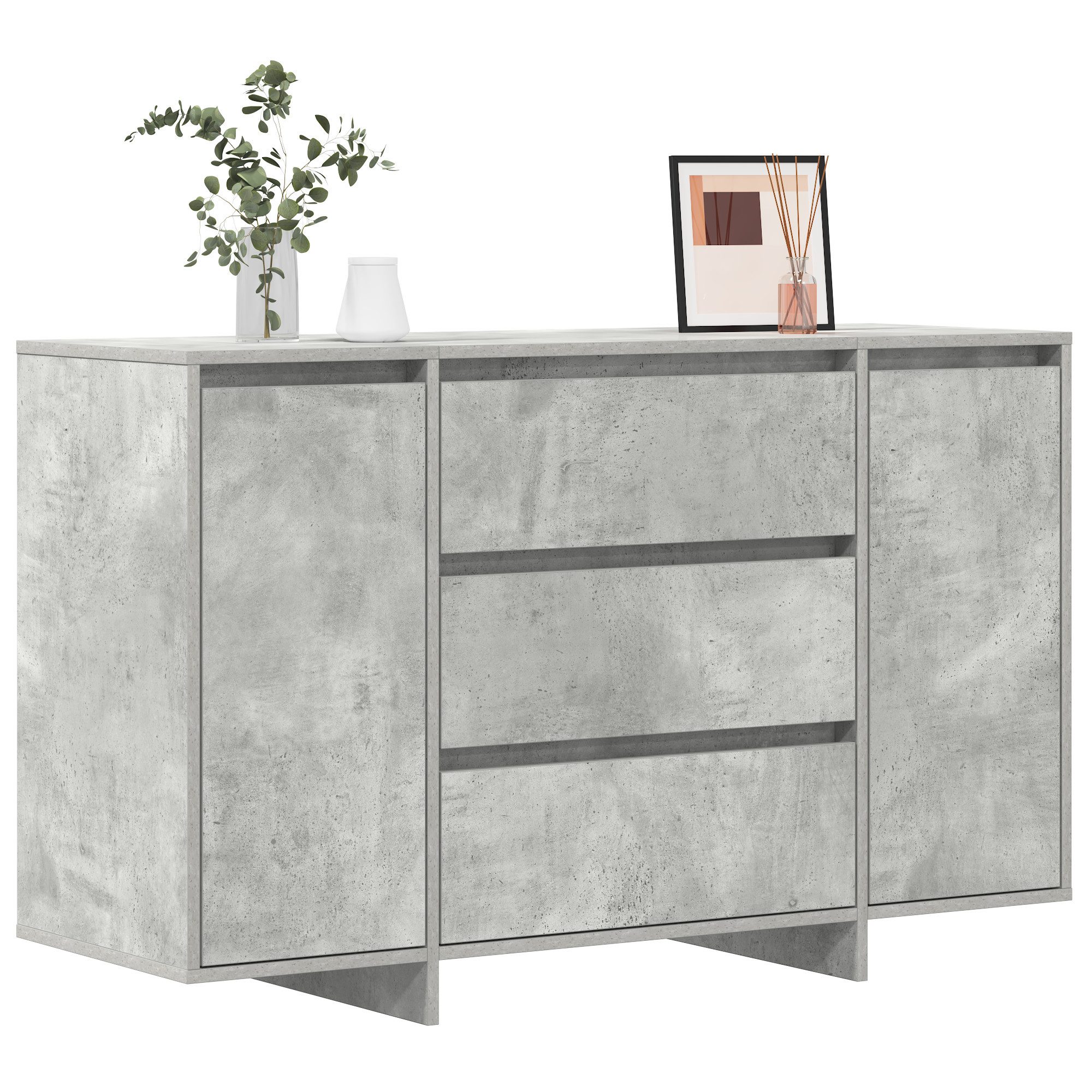 vidaXL Sideboard Sideboard Betongrau 120x41x75 cm günstig online kaufen