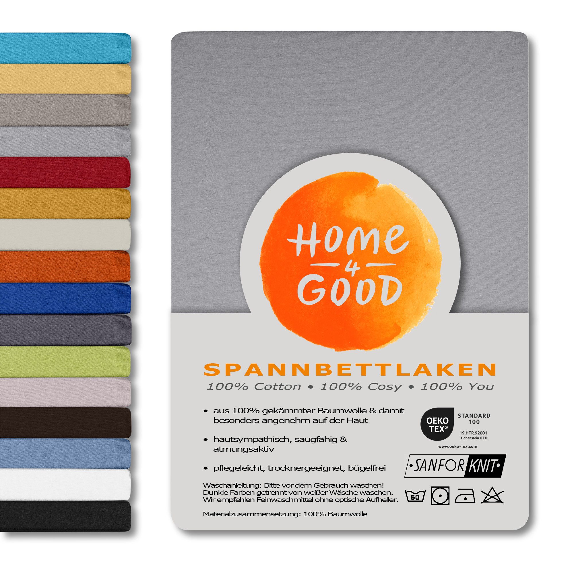 home4good Spannbettlaken viele Größen, viele Farben, günstig online kaufen