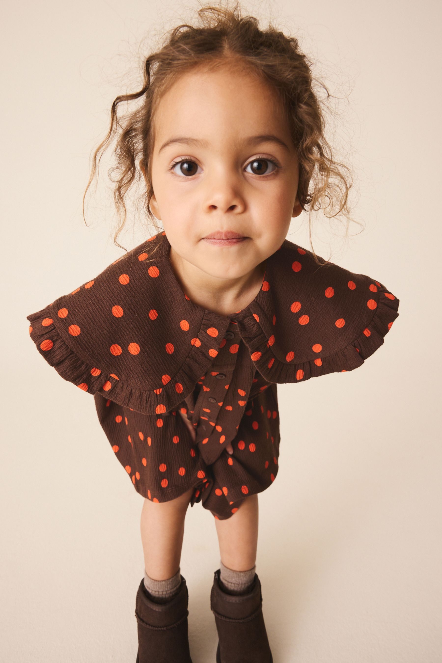Next Jerseykleid Langarmkleid mit Kragen (1-tlg) – Bild 4 von 5