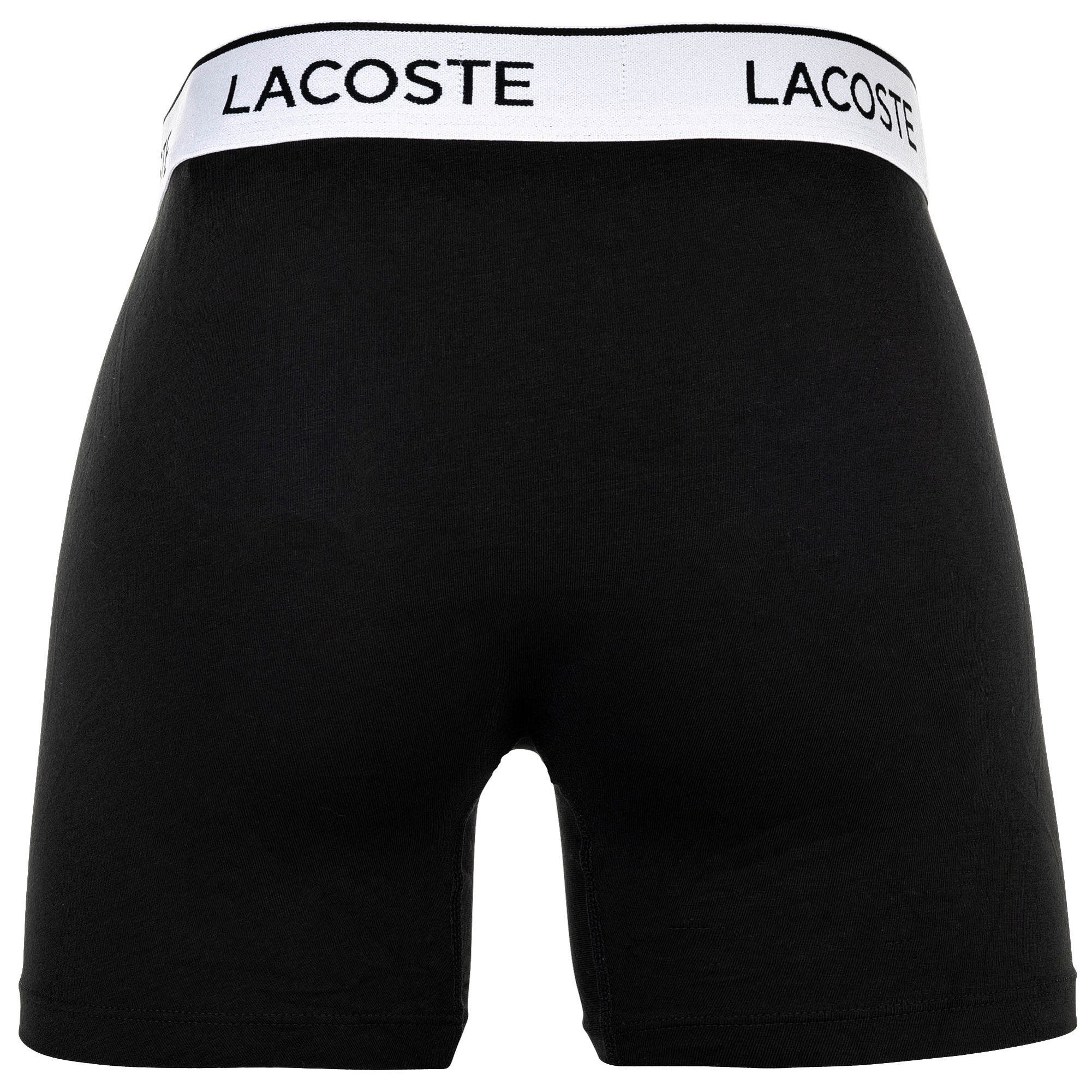 Lacoste Boxer Herren Boxershort 3er Pack Baumwolle Boxer Briefs (Packung, 3er Pack)