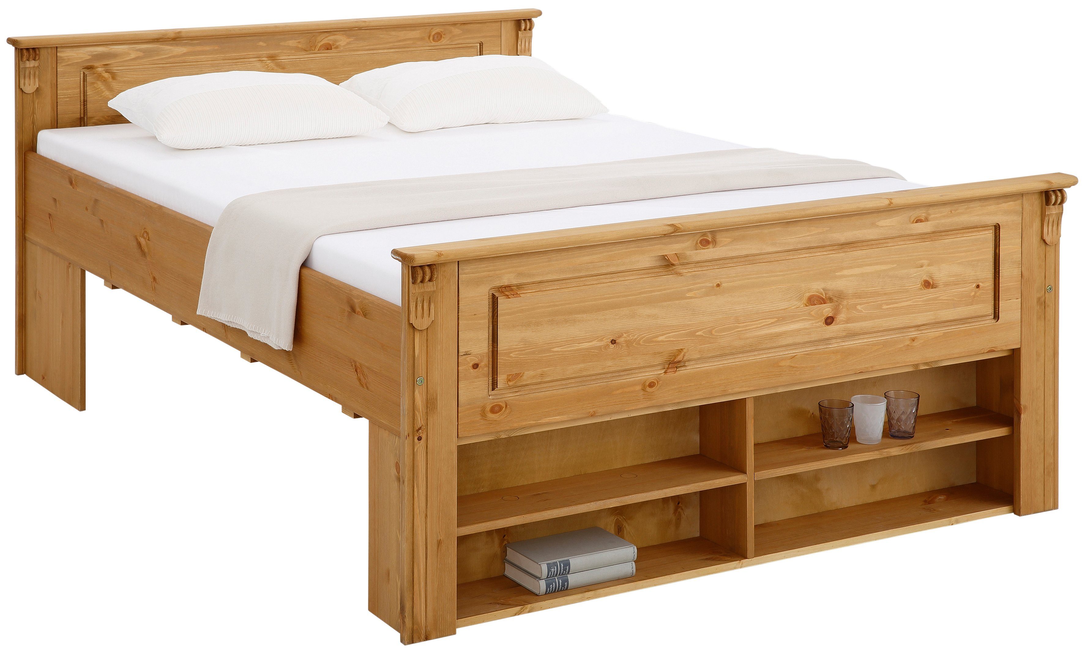 bestehend Inkl. Schlafzimmer-Set (Spar-Set), 2x Home Set Set 3 natur Tessin, cm 180 affaire tlg. 2er Schubkästen aus Bett