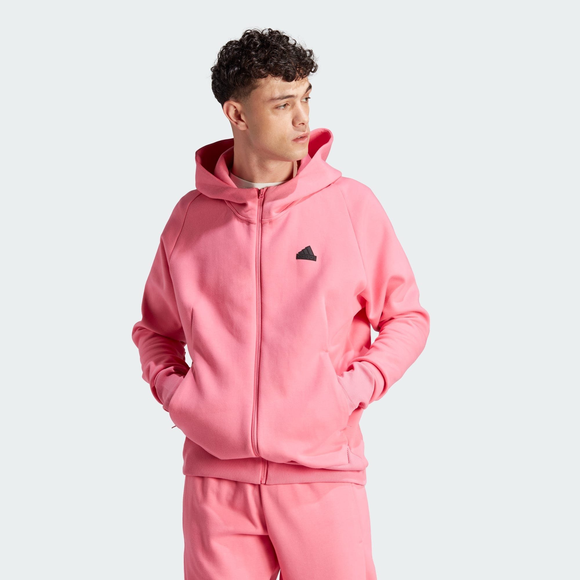 Hoodie Pink Sportswear adidas PREMIUM Z.N.E. Fusion ZIP-HOODIE