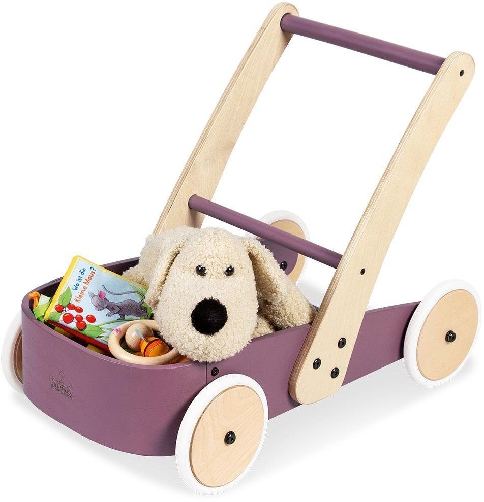 Pinolino® Lauflernwagen Fiete, brombeer, aus Holz