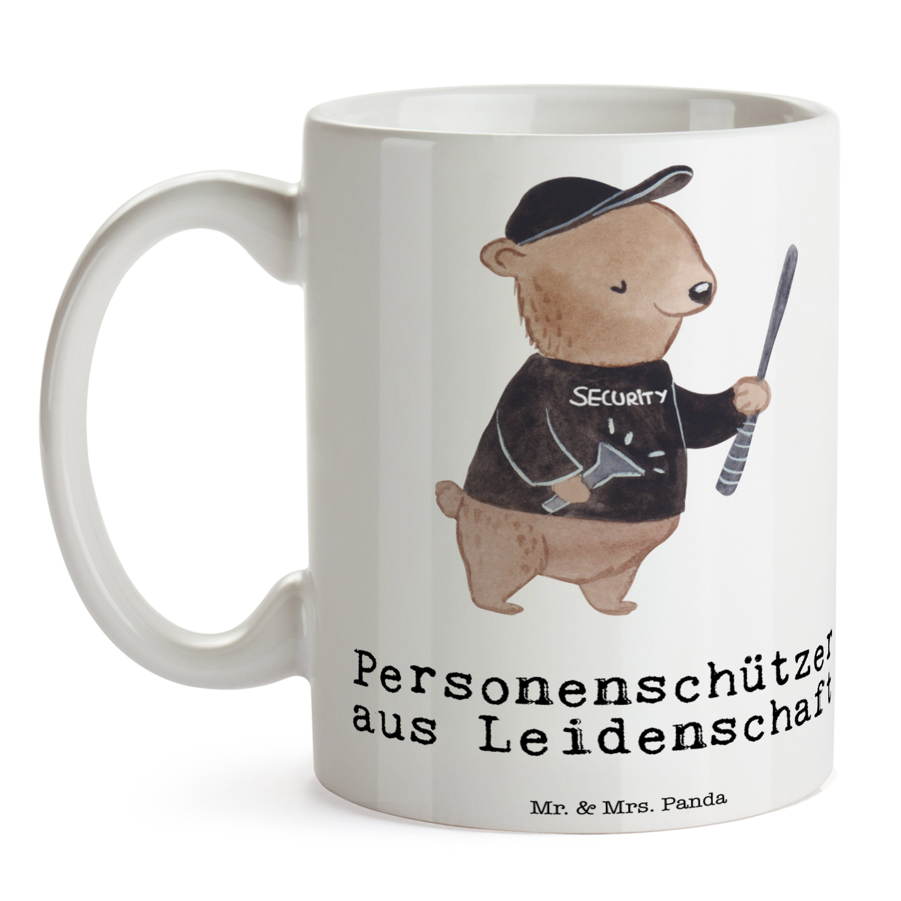 Personenschützer Mrs. - Kaffeetasse, Mr. Weiß Keramik aus Tas, Geschenk, & - Panda Tasse Leidenschaft