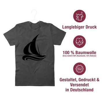 Shirtracer T-Shirt Segelboot Wellen Boot & Schiff Deko