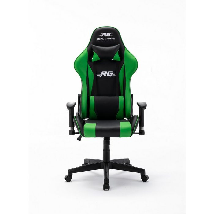 ebuy24 Gaming-Stuhl Real Gamers Pro Gaming Stuhl schwarz grün.