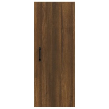 vidaXL Regal Hängeschrank Braun Eichen-Optik 34,5x34x90 cm Holzwerkstoff, 1-tlg.