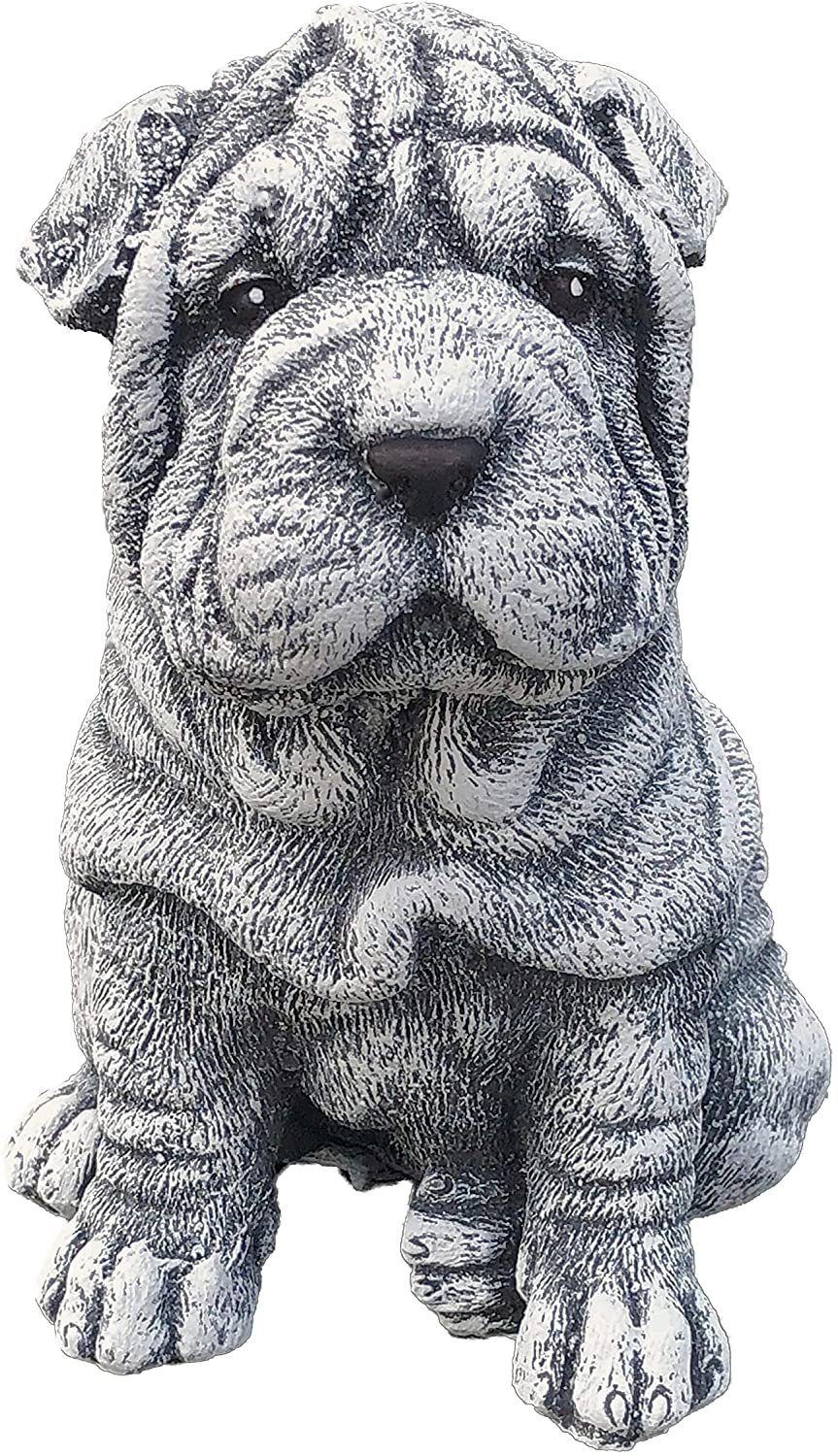 and Steinfigur Gartenfigur Stone Style Shar-Pei