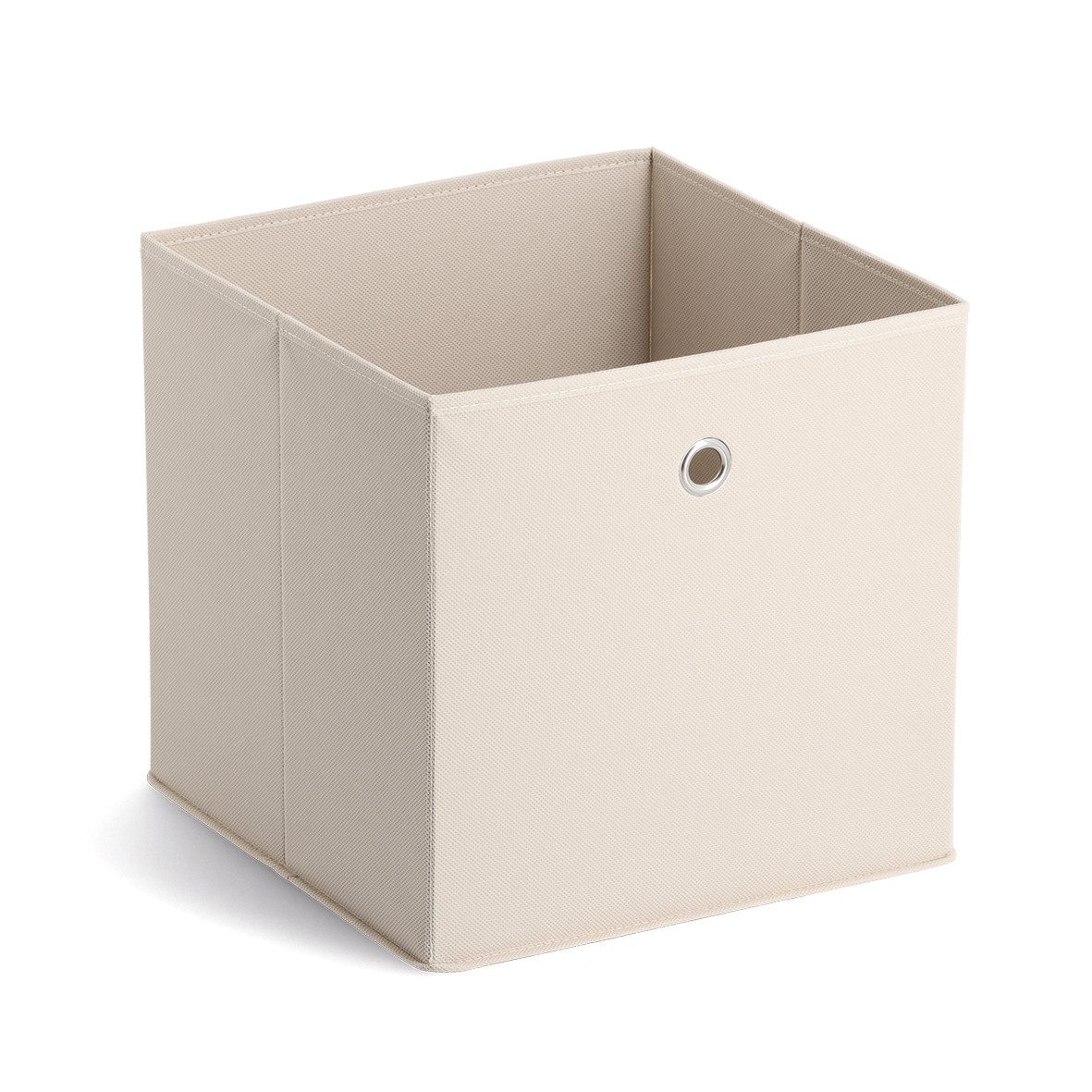 Zeller Present Aufbewahrungsbox, Vlies, beige, 32 x 32 x 32 cm