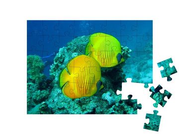 puzzleYOU Puzzle Schönes Korallenriff mit Fischen des Roten Meeres, 48 Puzzleteile, puzzleYOU-Kollektionen Fische
