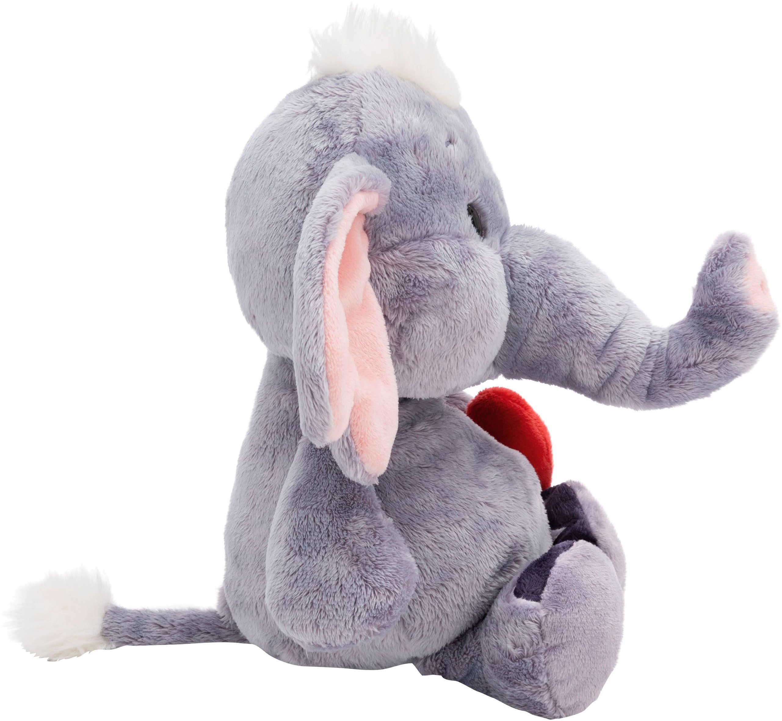 Nici Kuscheltier Love, Elefant mit Magnet Herz dunkelgrau, 32 cm