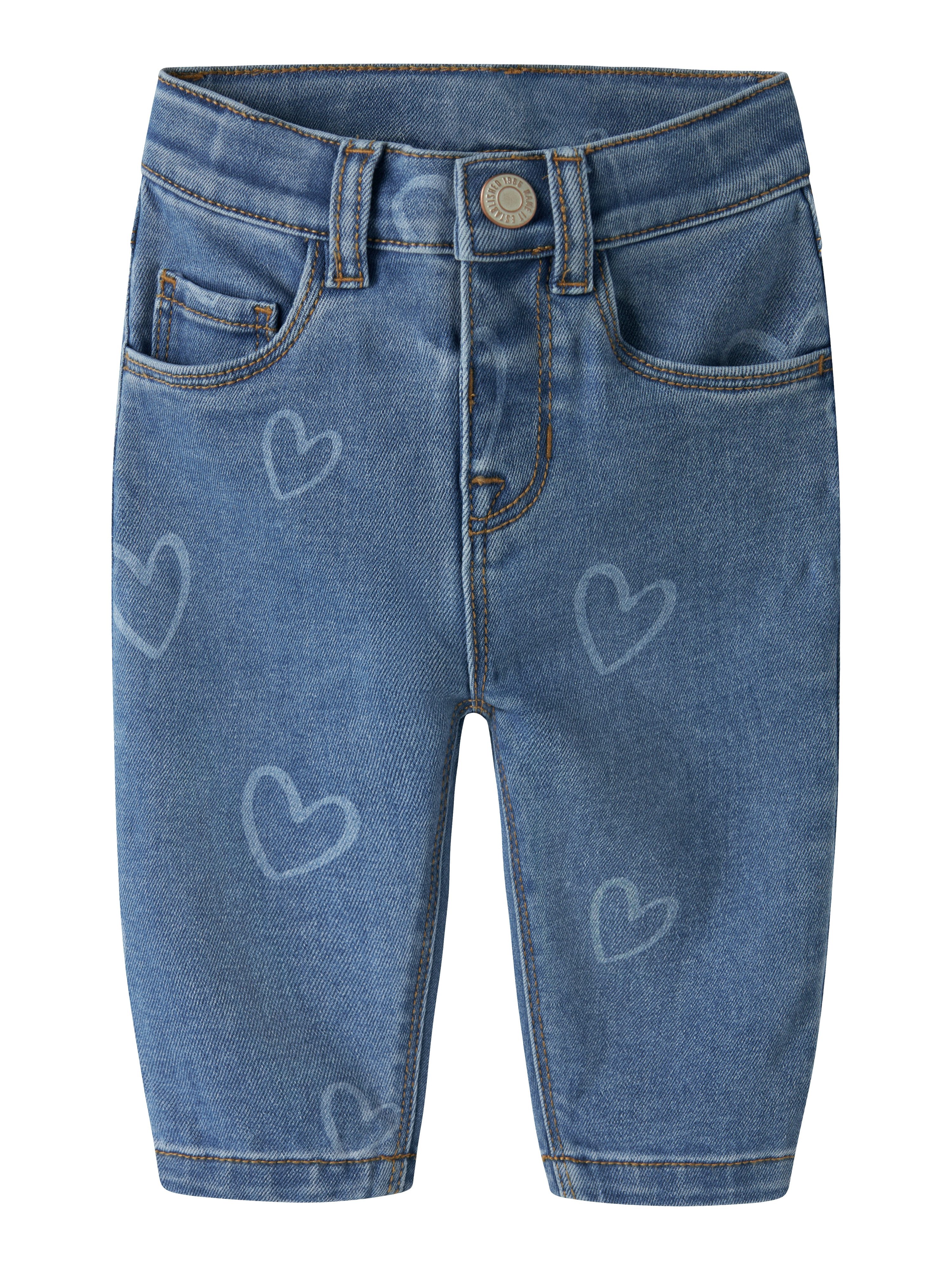 Name It Mom-Jeans NBFROSE MOM AOP JEANS 4044-ON NOOS Baumwollmischung, regular fit, high waist