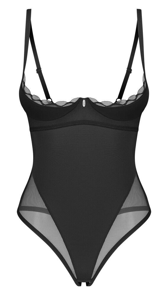 Obsessive Body Stelisa Ouvert-Body mit offenen Cups - schwarz (1-tlg) Einladend offen im Schritt