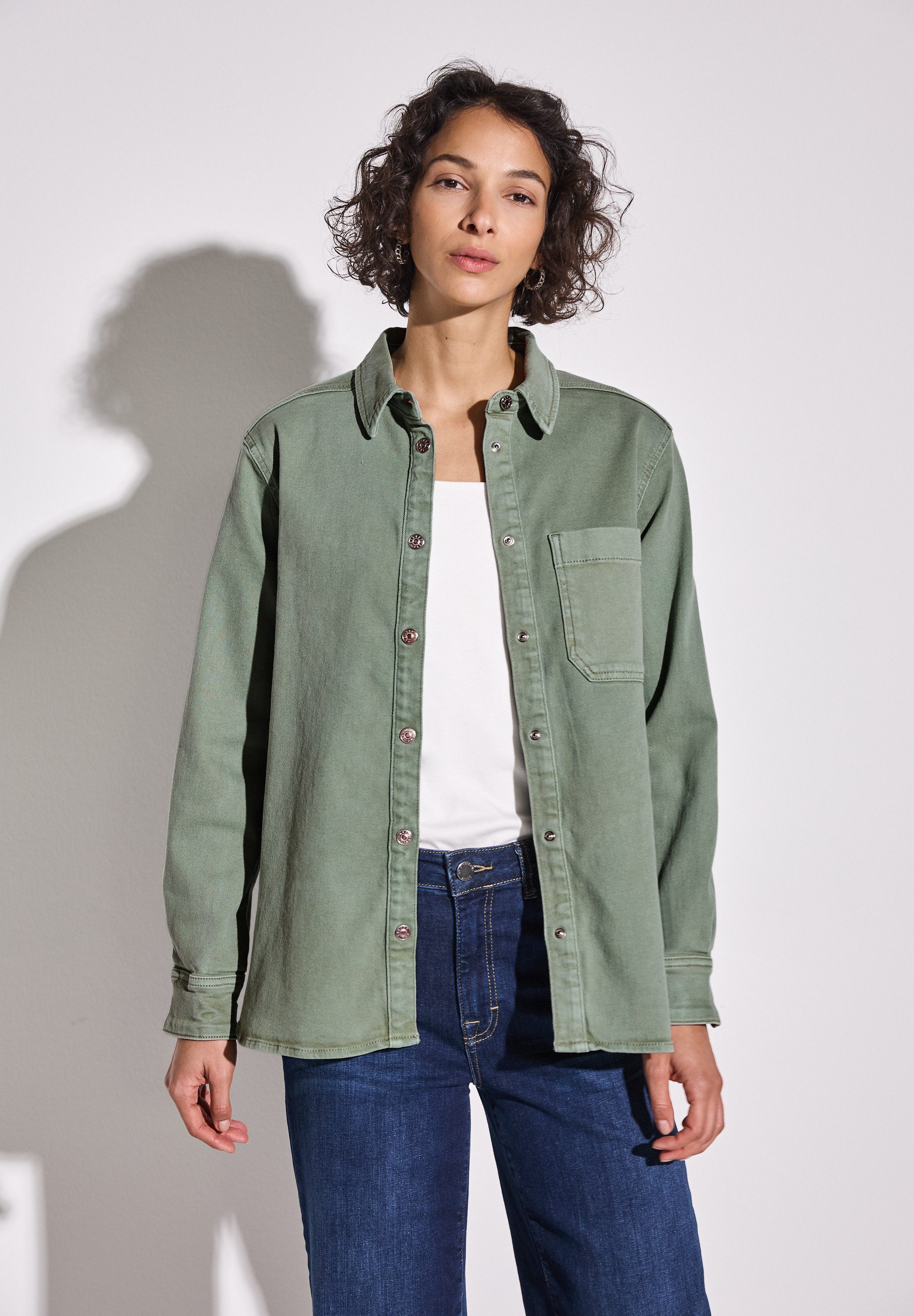STREET ONE Jeansjacke mit Brusttasche günstig online kaufen