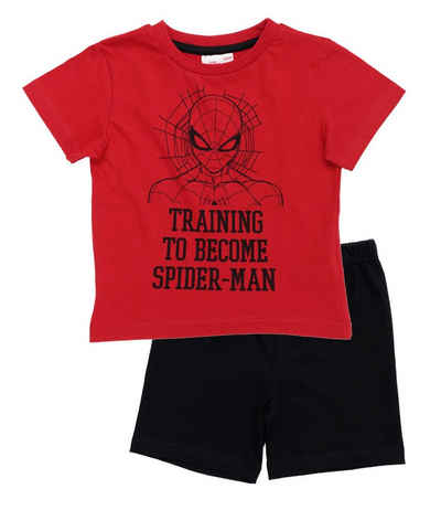 MARVEL Pyjama »Spiderman Kinder Kurzarm Schlafanzug« Gr. 98 bis 110, Motivwahl