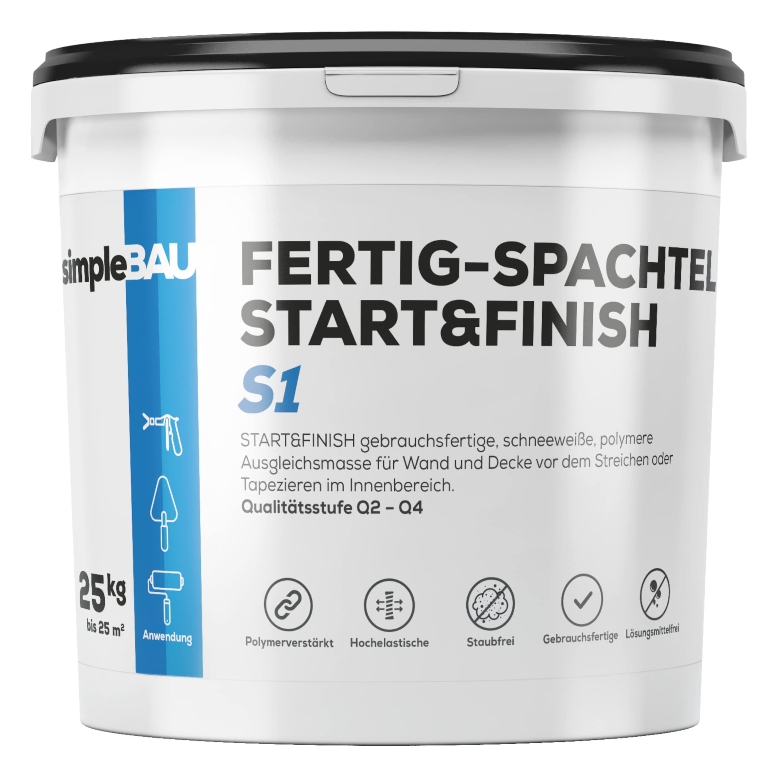 simpleBAU Spachtelmasse Spachtelmasse Weiß Innen 25 günstig online kaufen