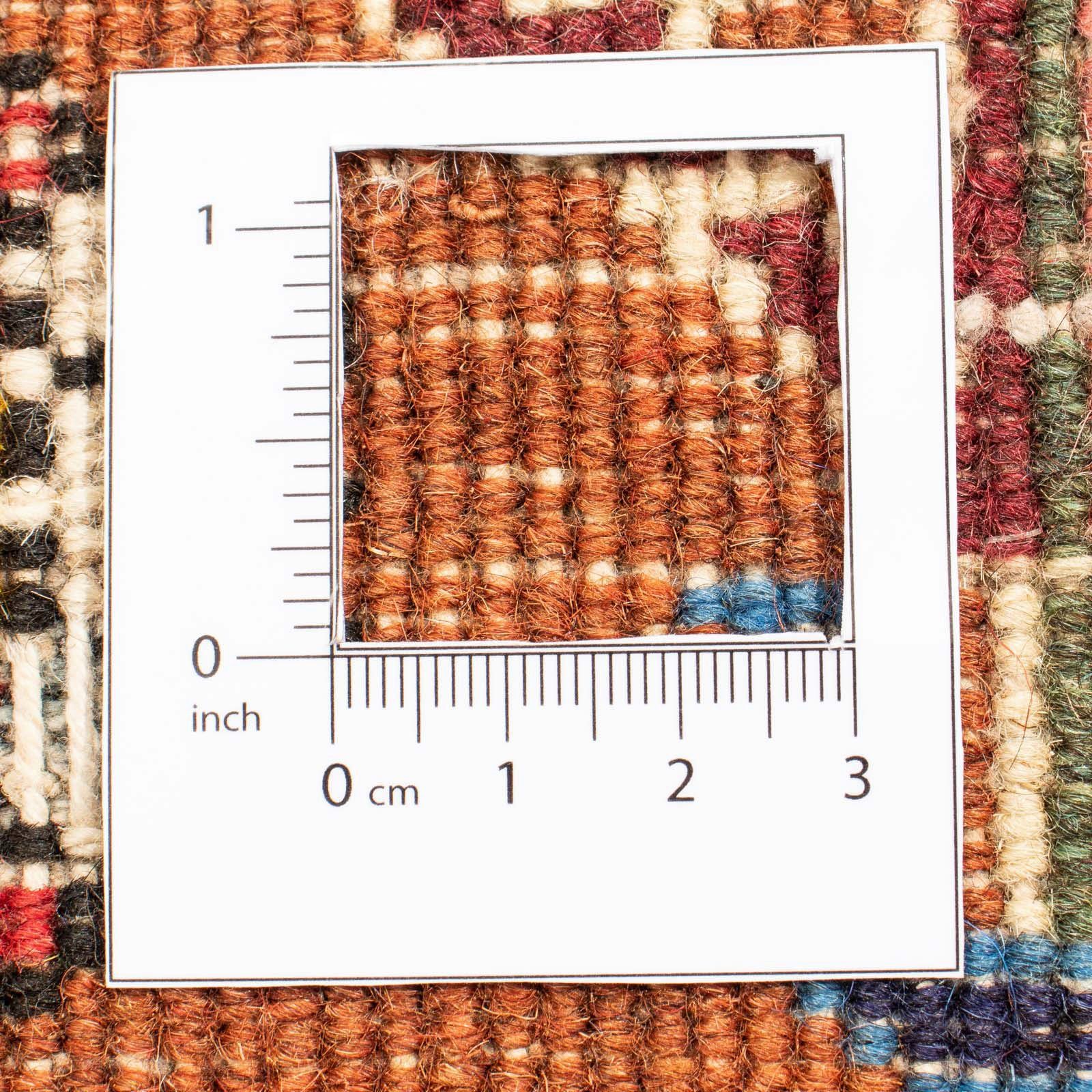 Ghom Unikat Höhe: mit Medaillon Rosso cm, 8 x Zertifikat Wollteppich morgenland, 208 mm, 295 rechteckig,