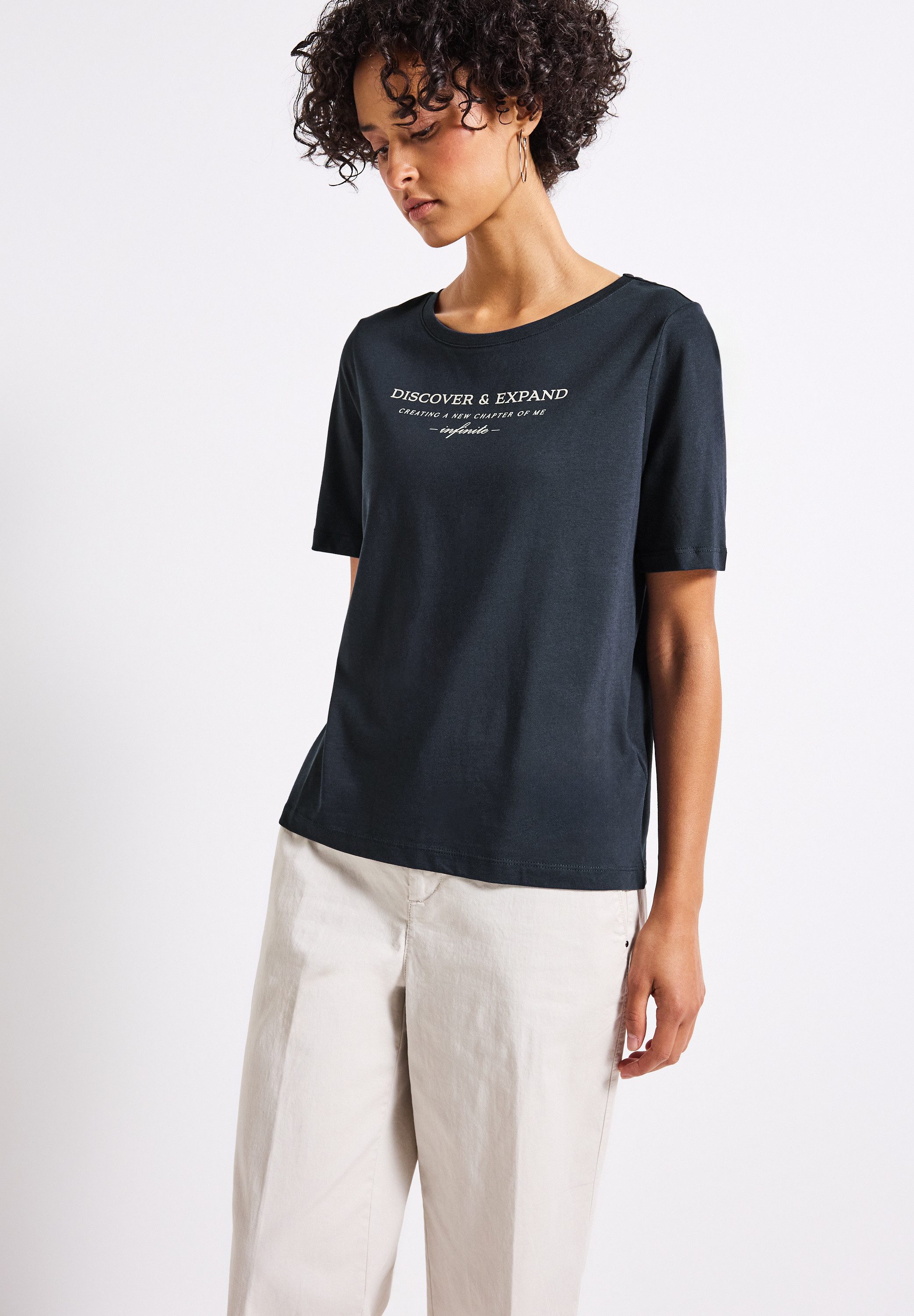 STREET ONE T-Shirt, im soften Baumwoll-Mix günstig online kaufen