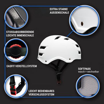 Skullcap Fahrradhelm WHITE MATT M