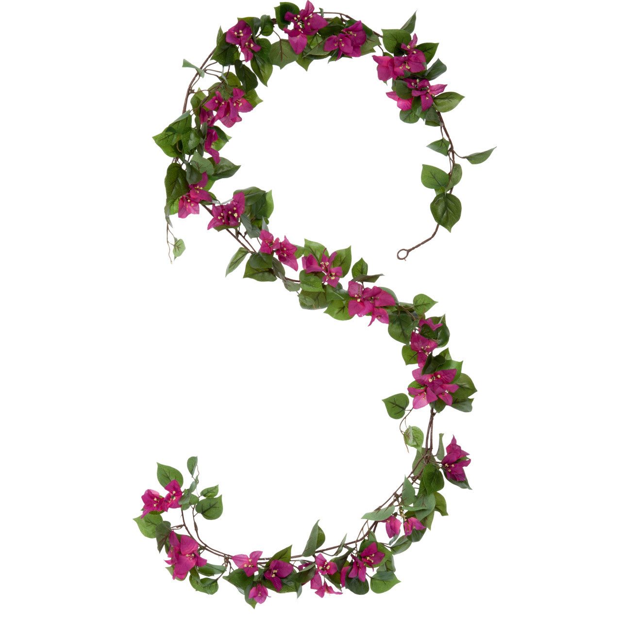 Kunstpflanze Mica Girlande Bougaimvillea Girlande dunkelrosa, Mica Decorati günstig online kaufen