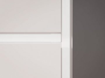 möbelando Garderoben-Set Kato, in weiß/anthrazit grau. Abmessungen (BxHxT) 175x190x37 cm