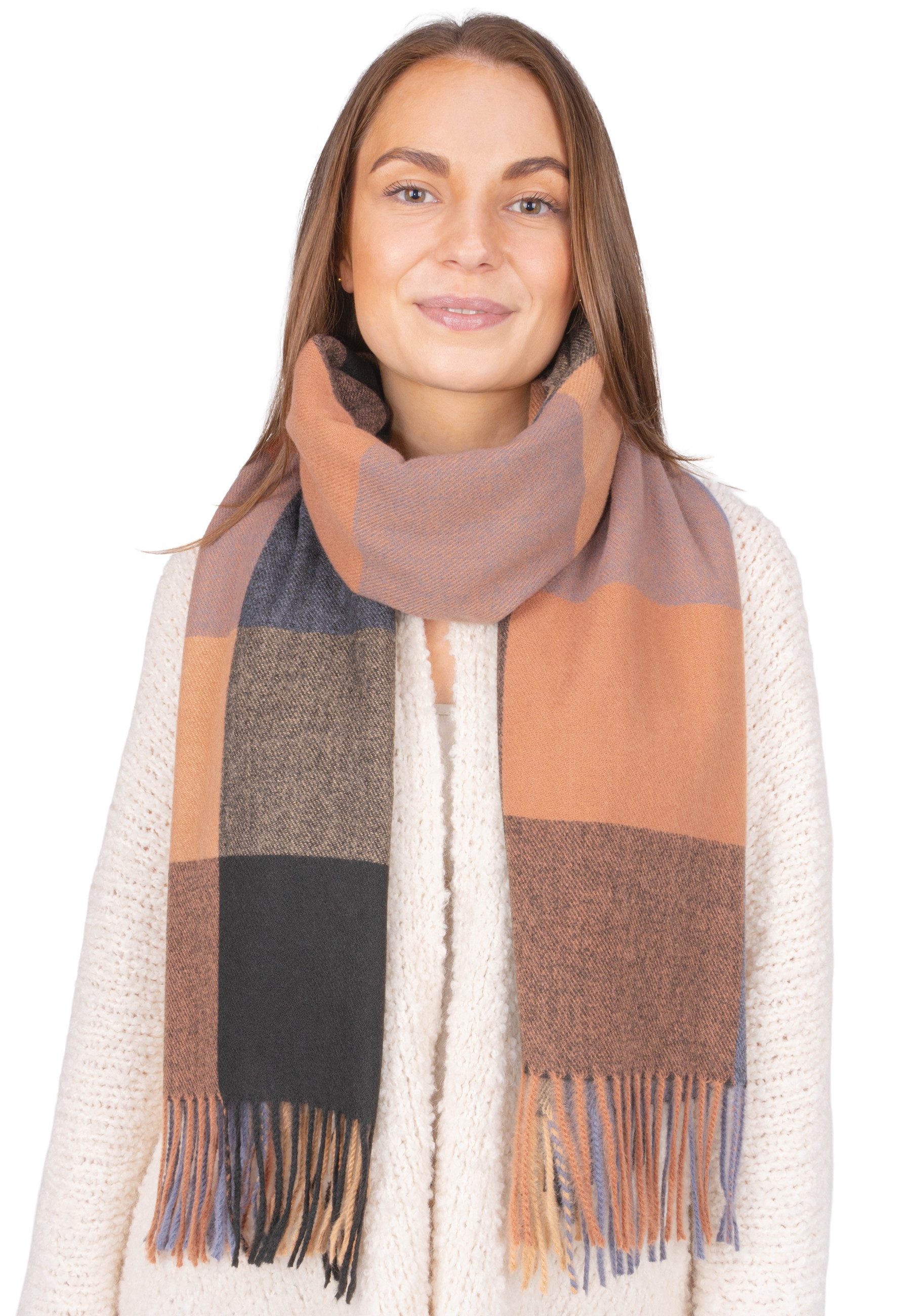 Seasons of April Schal MILLY, Weicher, leichter & kuscheliger Schal mit Fra günstig online kaufen