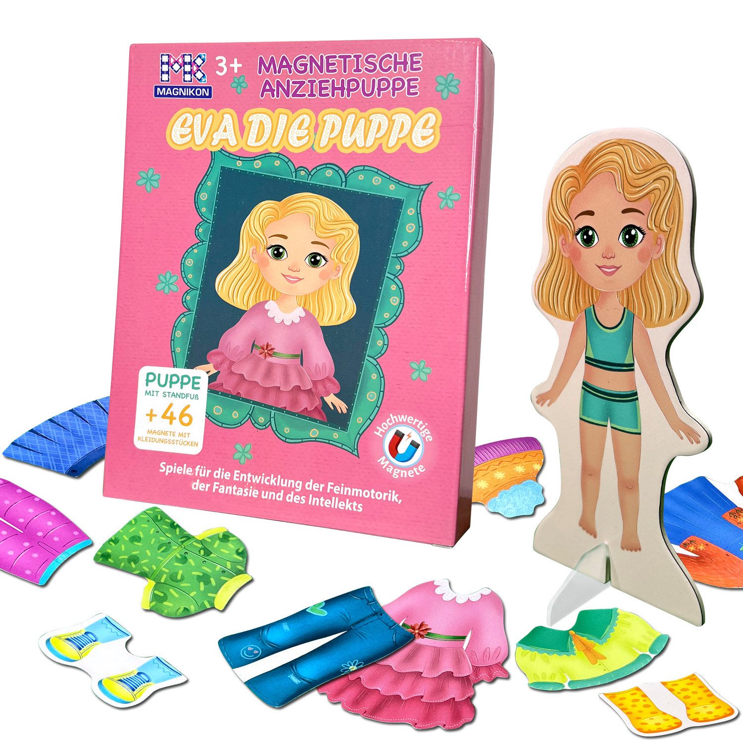 Anziehpuppe Magnetische Anziehpuppe mit Standfuß