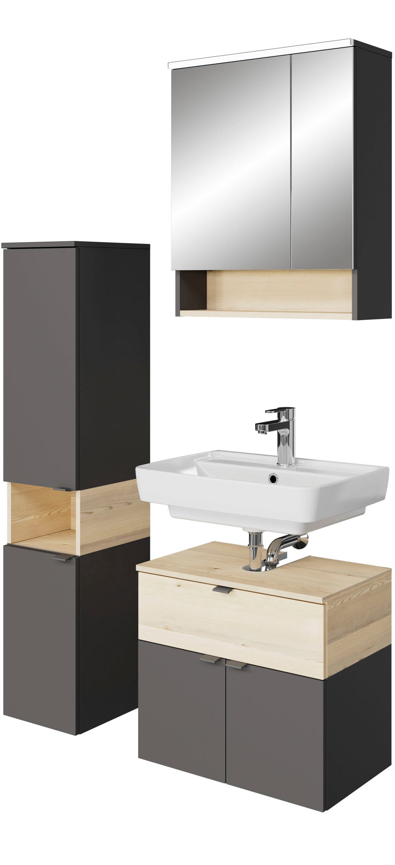 Saphir Badmöbel-Set Quickset 394, (Komplett-Set, 3-St)