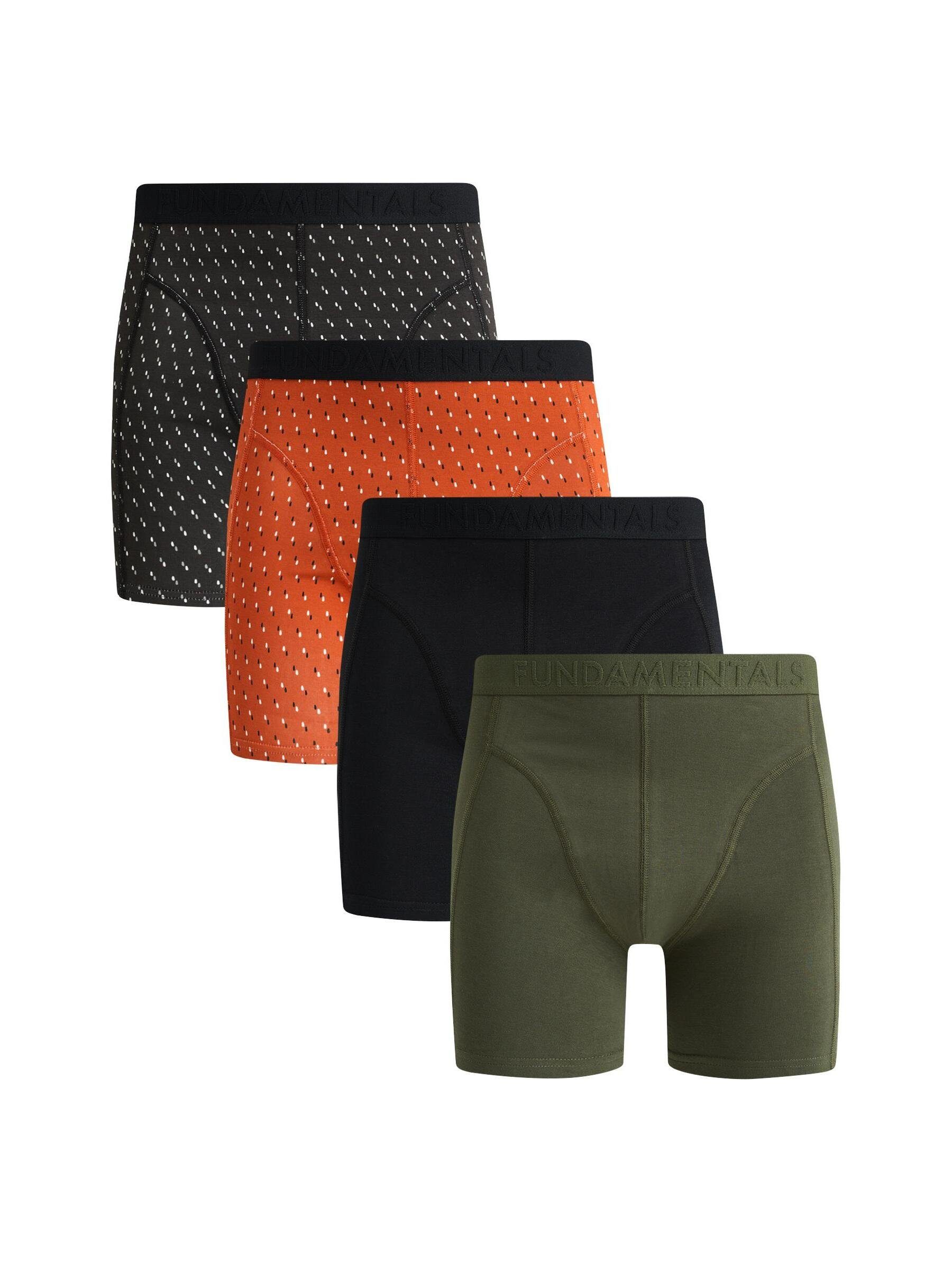 WE Fashion Boxershorts (4-St) Schwarz