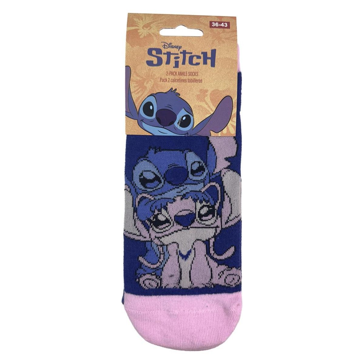 Lilo & Stitch Kurzsocken Sneakersocken 36 bis 43 (Onesize) – Bild 4 von 5