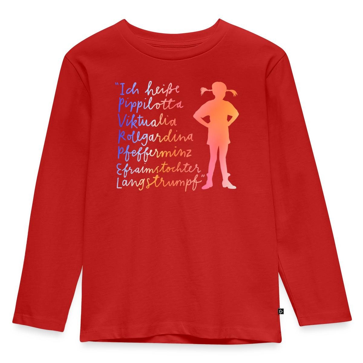 Spreadshirt T-Shirt Pippi Langstrumpf Ich Heiße … Kinder Premium Langarmshirt (1-tlg)