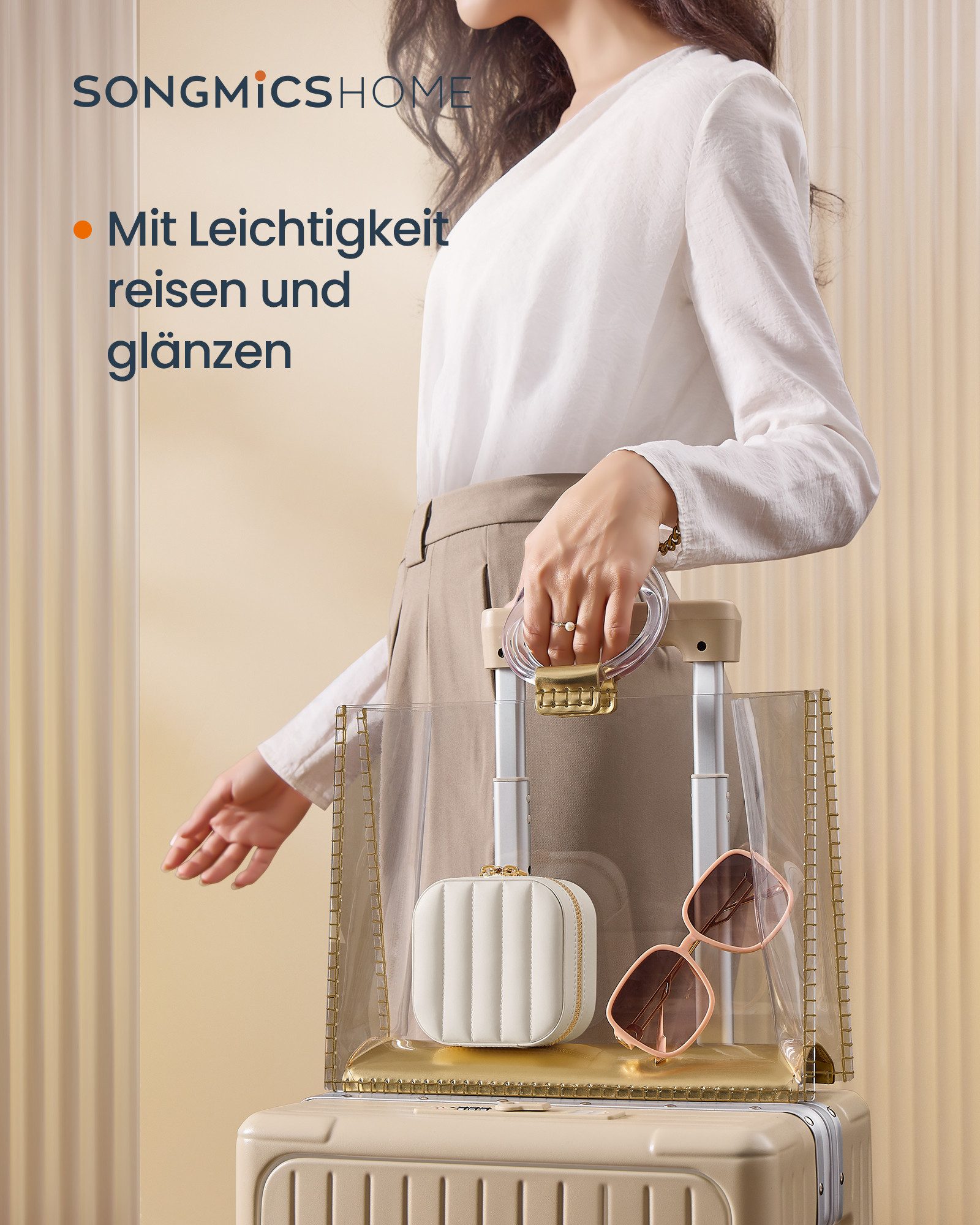 SONGMICS HOME Schmuckkasten, SONGMICS HOME ANAH Kollektion Reise-Schmuckkäs günstig online kaufen