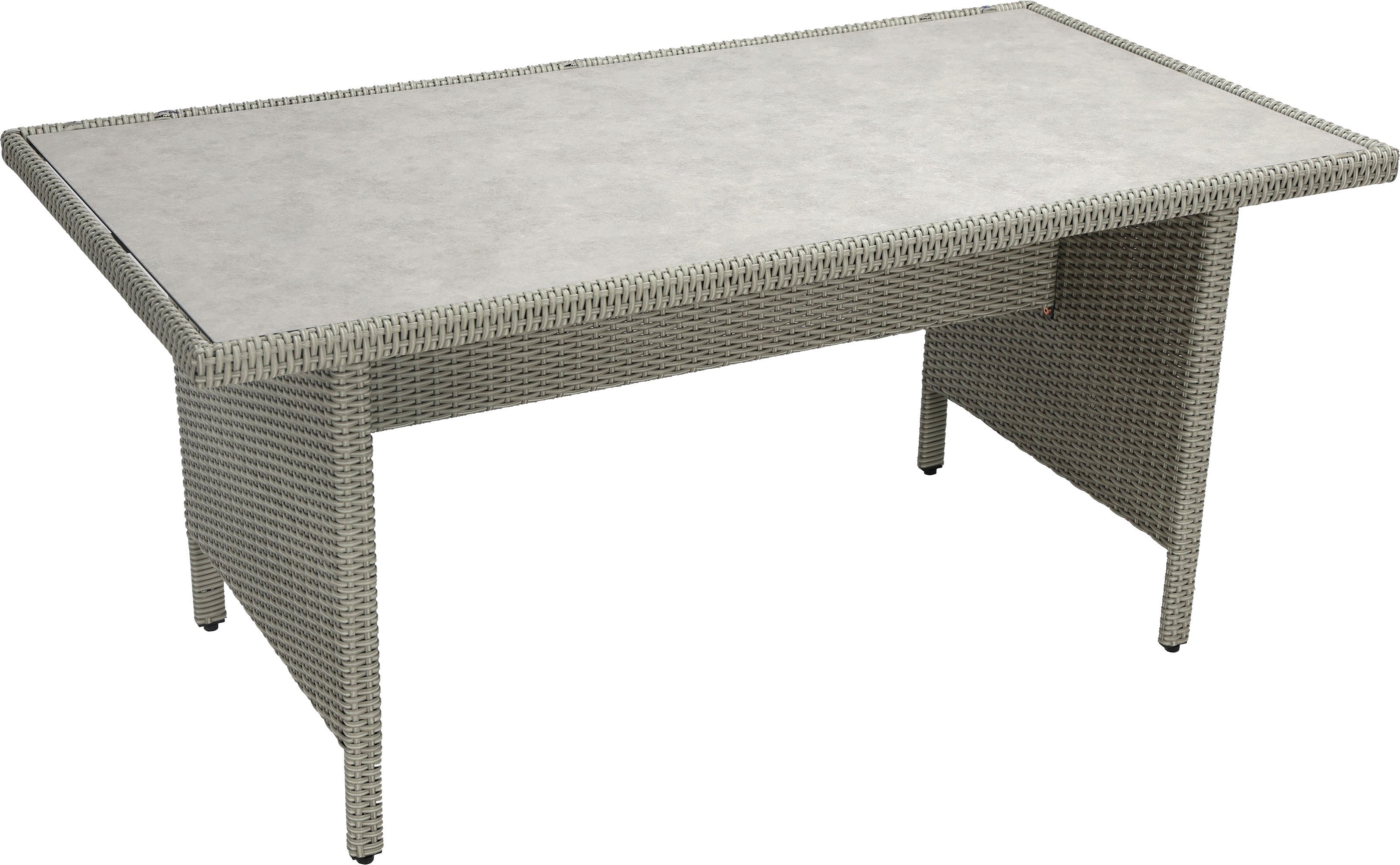 KONIFERA Gartenlounge-Set Amsterdam XL, (Set, 16-tlg), bestehend aus 2 Sesseln, 2 Hocker, 1 Sofa, 10 Kissen,1 Tisch