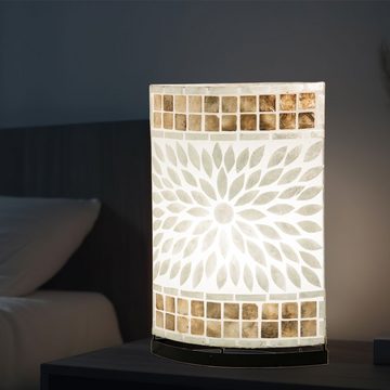 etc-shop LED Tischleuchte, Leuchtmittel inklusive, Warmweiß, Tisch Lampe Wohn Schlaf Zimmer Schalter Lese Beleuchtung
