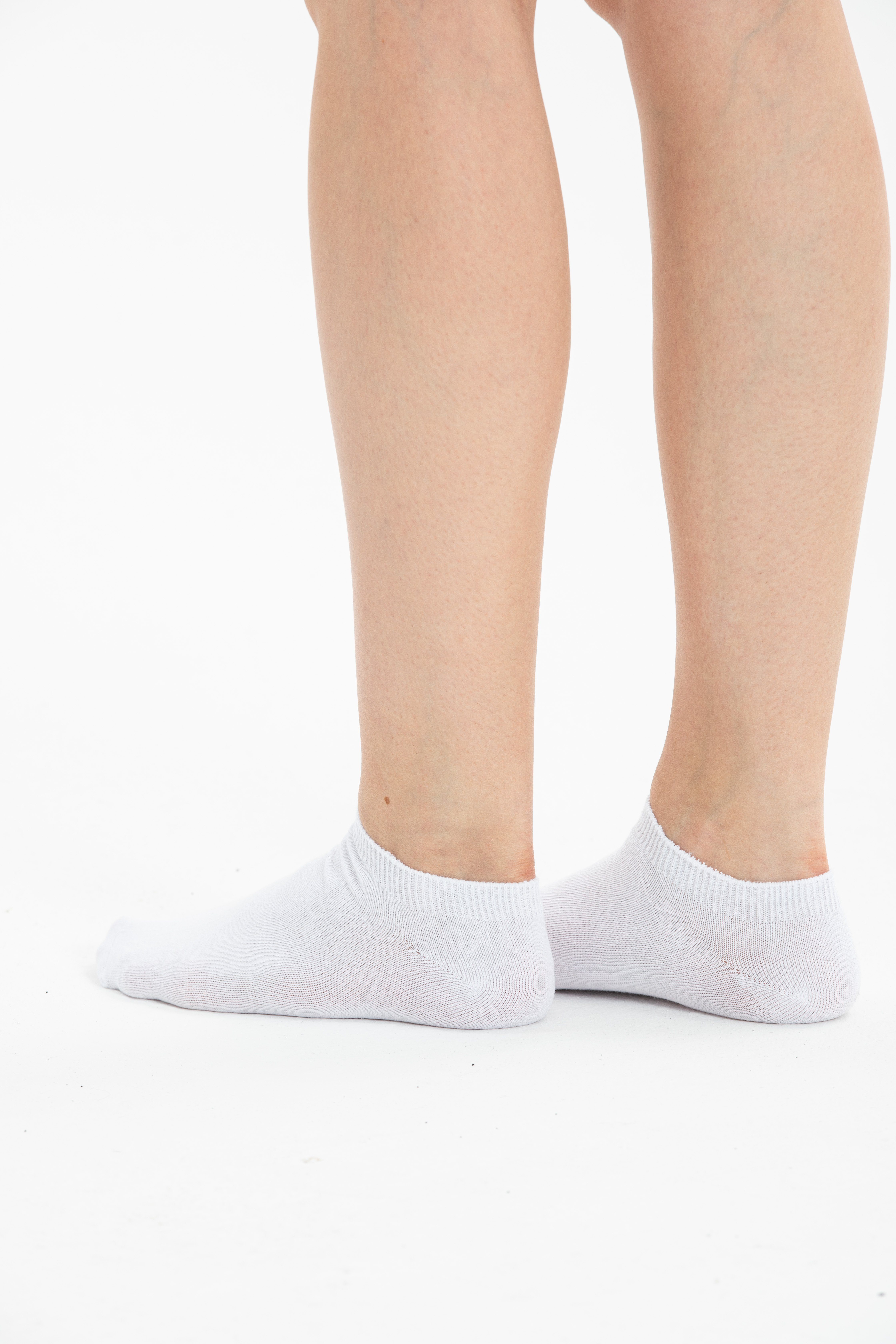 NERS Sneakersocken Baumwolle mit Weiß (6-Paar, Herren Paar) für und Damen 6 Bündchen aus