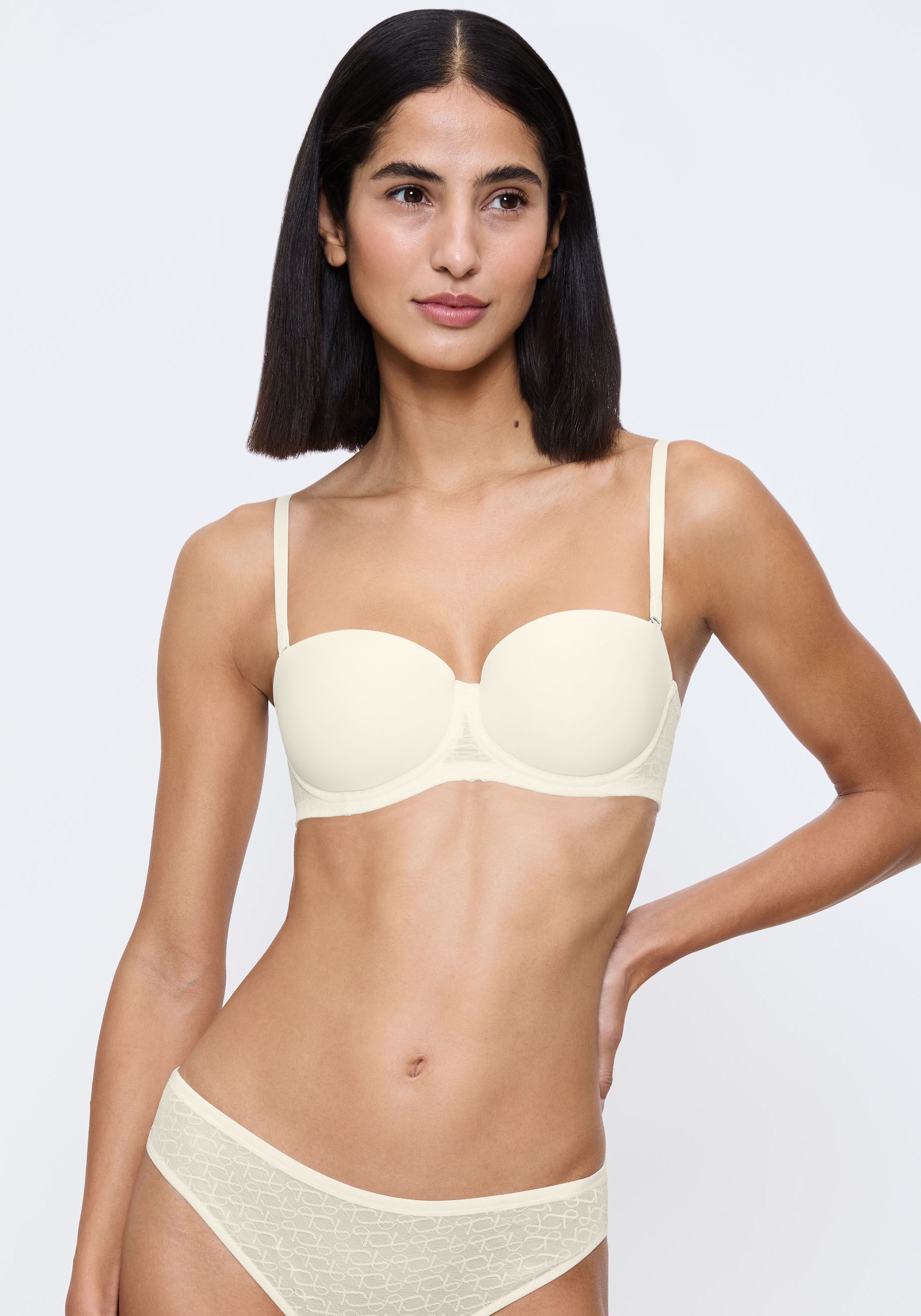 Triumph Bügel-BH Signature Sheer Monogramm-Tüll, abnehmbare Träger, nahtlose Cups