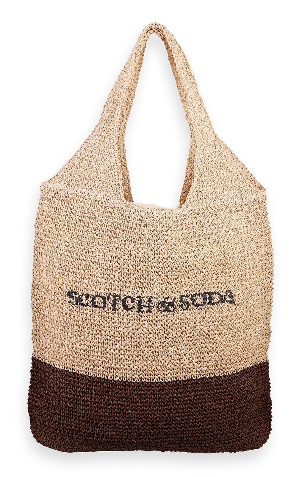 Schultertasche Oversized Straw Bag