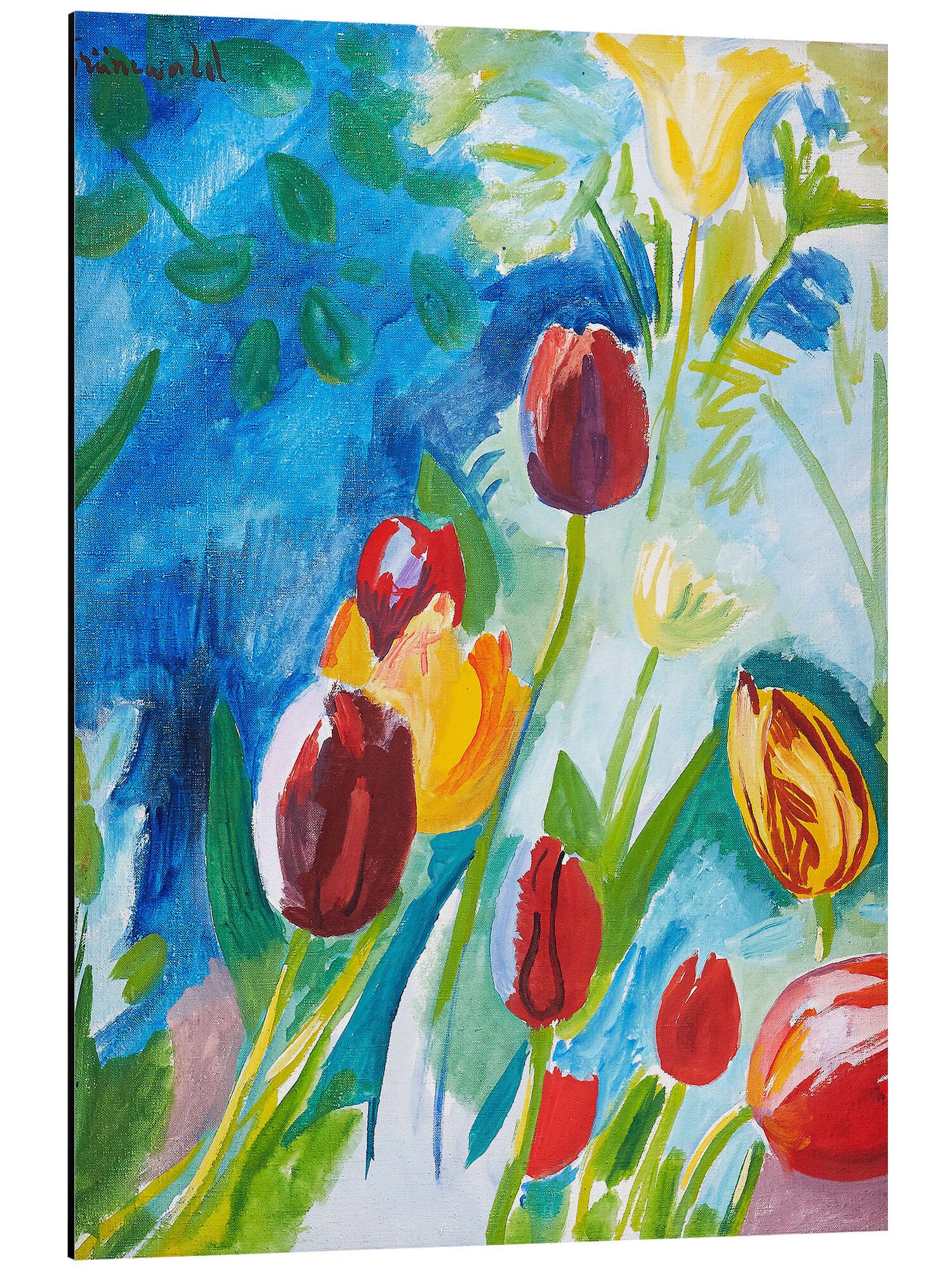 Posterlounge Alu-Dibond-Druck Isaac Grünewald, Tulpen, Malerei