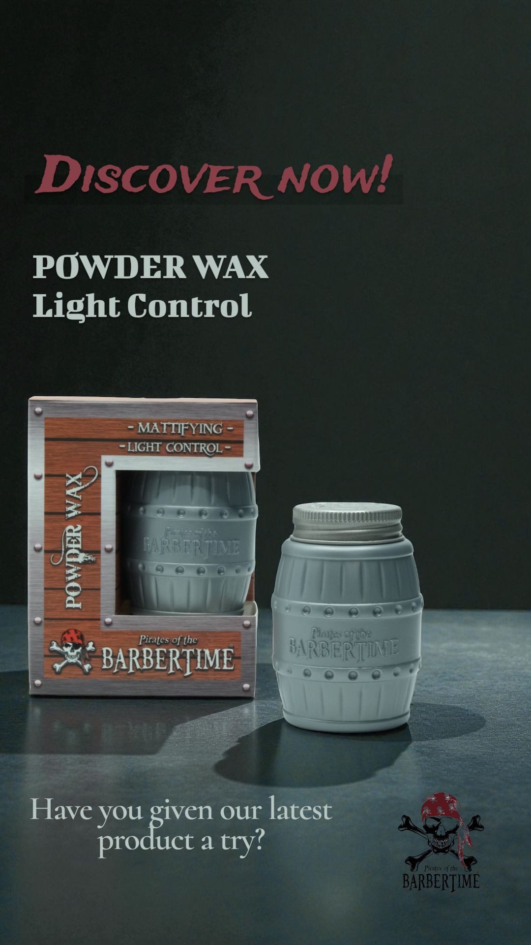 BARBERTIME Haarwachs Haarpuderwachs Powder Wax 20g Matt Volume Leichter Halt