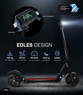 eFlux E-Scooter »Lite One«, 30,00 km/h, Elektroroller - 30 km/h - klappbar - bis 30 km - 36 Volt - 7.8 Ah