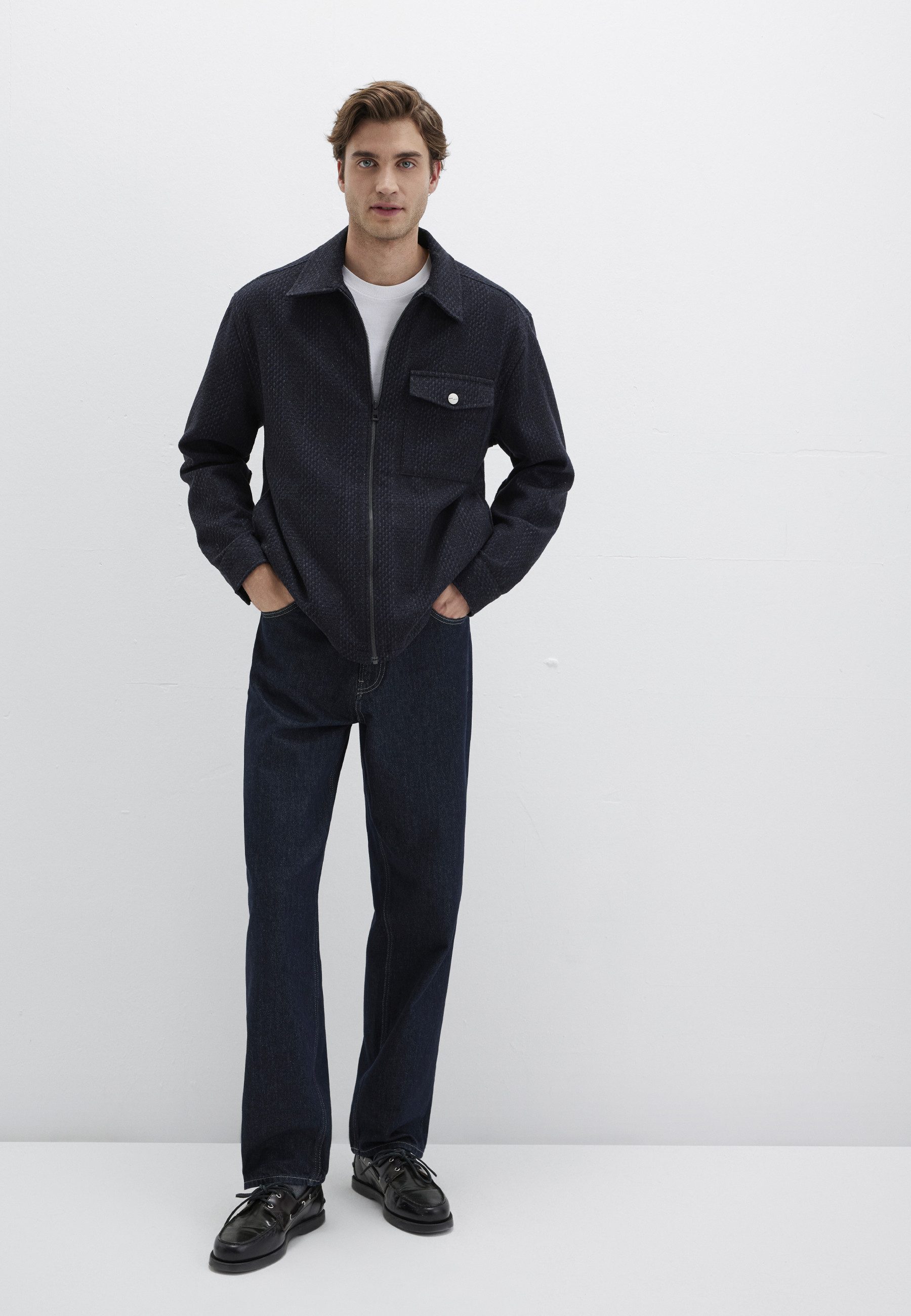 Mavi Langarmhemd FULL ZIP SHIRT Premium Jacke