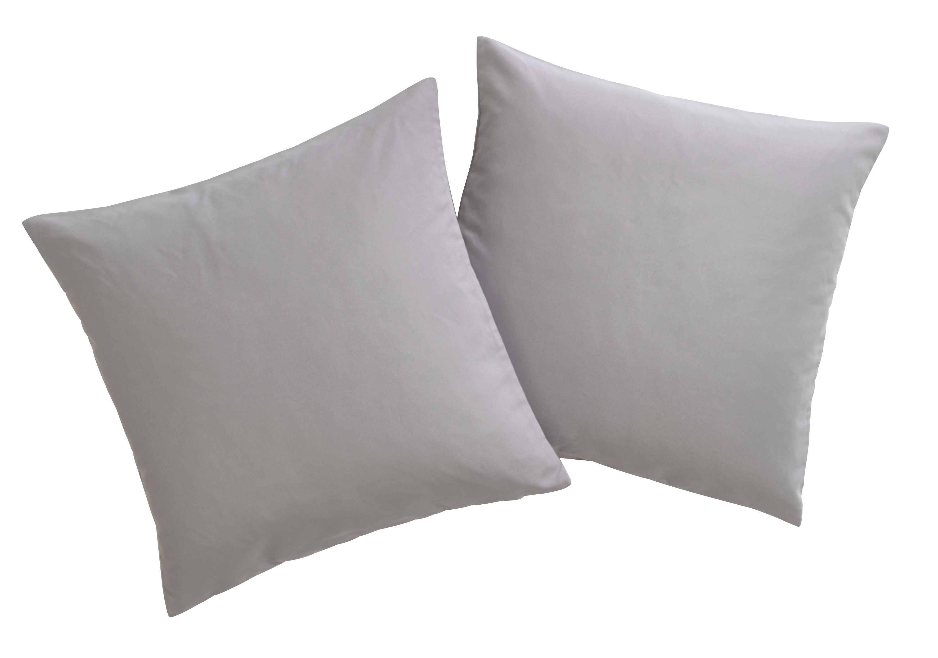 OTTO home Dekokissen Raja, einfarbig, Kissenhüllen ohne Füllung, 40 x 40 cm, 2er-Set, Mikrofaser
